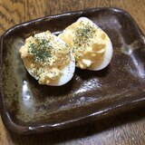 新玉ねぎとゆで卵の簡単ファルシ☆